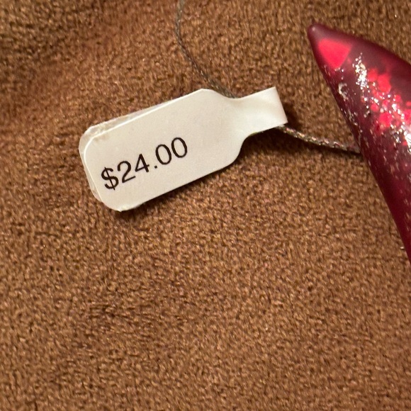 A Glass Santa Crescent Moon Ornament - Picture 9 of 9